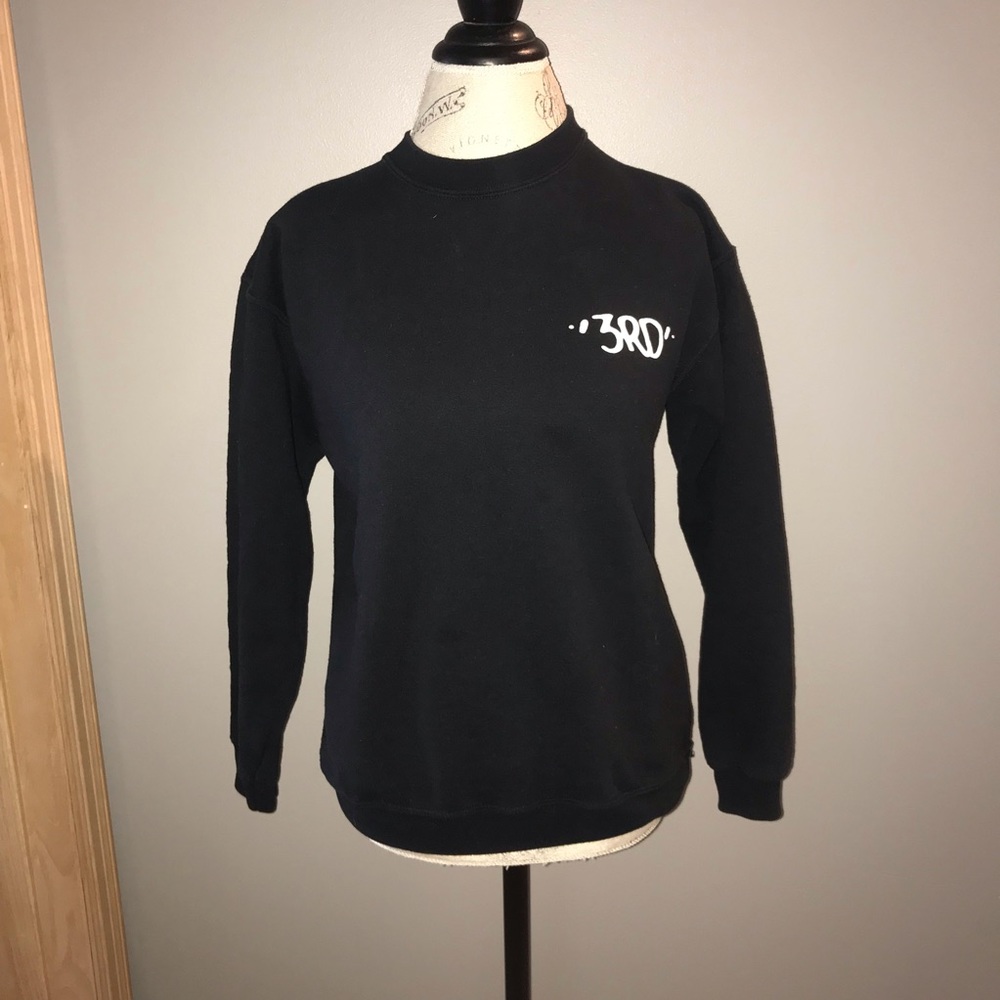 Black 3rd Lair Crewneck Sweatshirt Kids XL